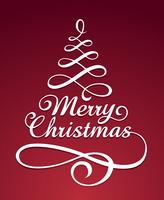 Merry christmass typography vector