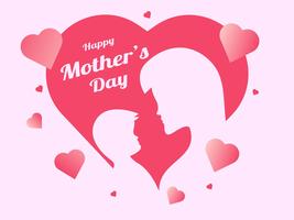 Beautiful Happy Mothers Day	 vector