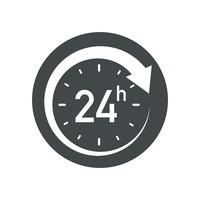 24h icon vector