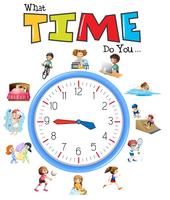 Clock and activity time vector