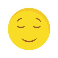 Calm Emoji Vector Icon