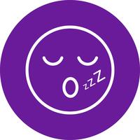 Dormir Emoji Vector Icon