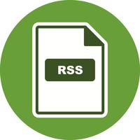 icono de vector rss