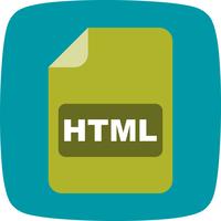 Icono de Vector HTML