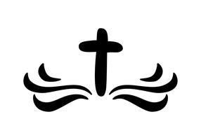 Ilustración vectorial de logotipo cristiano