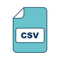 CSV Vector Icon