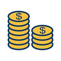 Coins Vector Icon