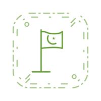 Islamic Flag Vector Icon