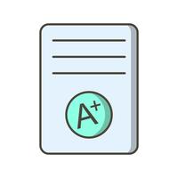 A Grade Vector Icon