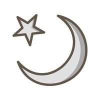 Crescent Moon Vector Icon