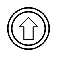 Vector Go straight ahead Icon