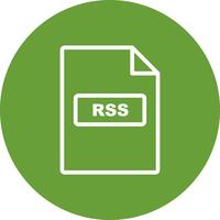 icono de vector rss