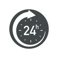 Icono de 24h vector