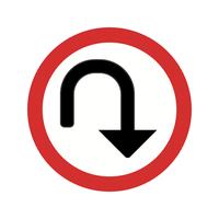 Vector U-turn Icon