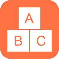 ABC Cubes Vector Icon