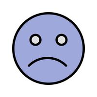 Icono de Vector de emoticon triste