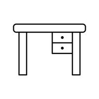 Study Table Vector Icon