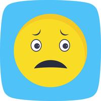 Icono de Vector de Emoji nervioso