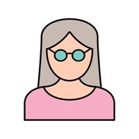 Female Scientist Vector Icon