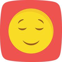 Calm Emoji Vector Icon