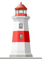 Bright sea lighthouse vector