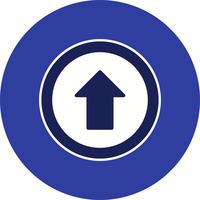 Vector Go straight ahead Icon