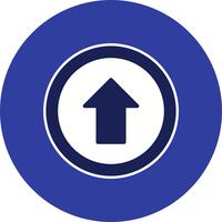 Vector Go straight ahead Icon