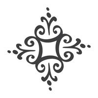 Scandinavian handdraw snowflakes sign. Winter design element Vector illustration. Black snowflake icon isolated on white background. Snow flake silhouettes. Symbol of snow, holiday, cold weather, frost