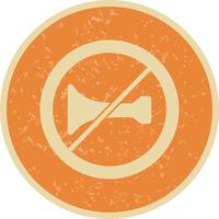 Vector Audible warning devices prohibited Icon