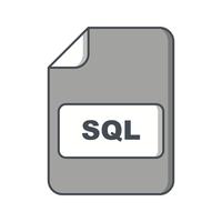 icono de vector sql