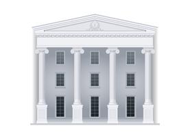 Courthouse or institution vector