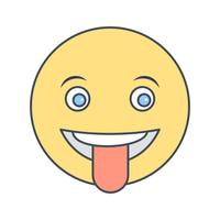 Lengua Emoji Vector Icon