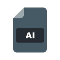 Icono de vector de AI