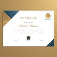 Elegant Certificate Template Vector