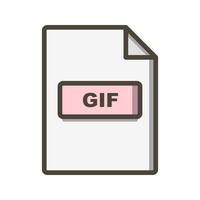 icono de vector gif