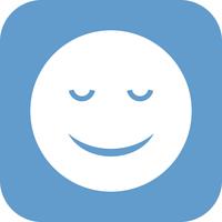 Calm Emoji Vector Icon