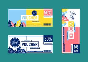 Gift Voucher Templates vector