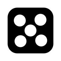 Dice Five Vector Icon