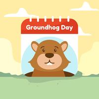 Groundhog Day Vector