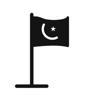 Icono de Vector de bandera islámica