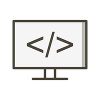 Icono de Vector de programación