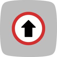 Vector Go straight ahead Icon