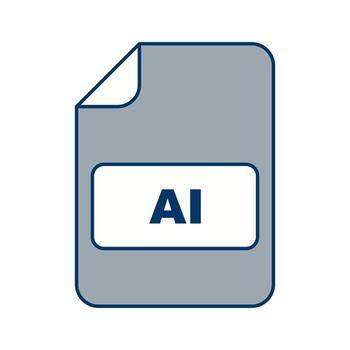 Icono de vector de AI