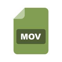 icono de vector mov