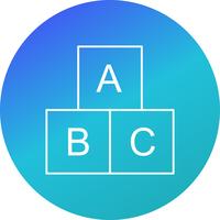 ABC Cubes Vector Icon