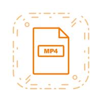 icono de vector mp4