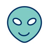 icono de vector emoji alien