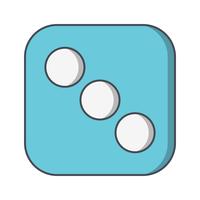 Dice Three Vector Icon