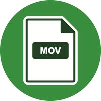 icono de vector mov