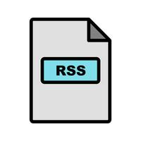 icono de vector rss